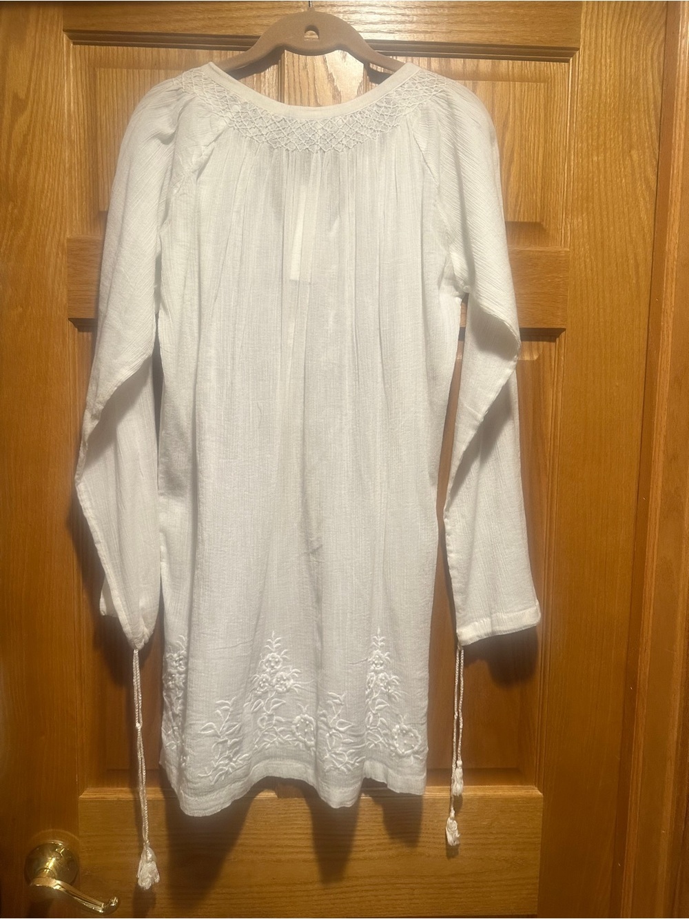 French Connection Women's White Embroidered Swim Cover-Up Tunic NwT XS/S - Picture 6 of 7